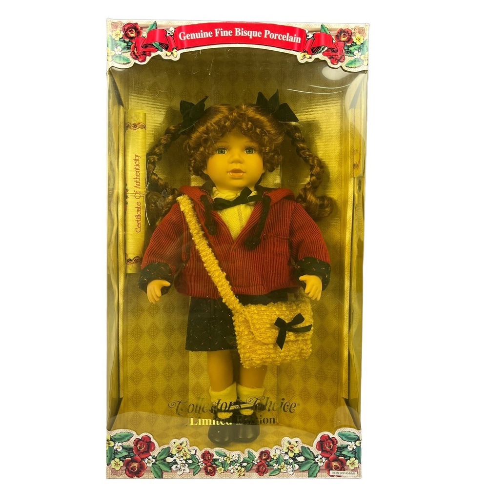 Collector's Choice Genuine Fine Bisque Porcelain Doll Limited‎ Edition 17" Tall